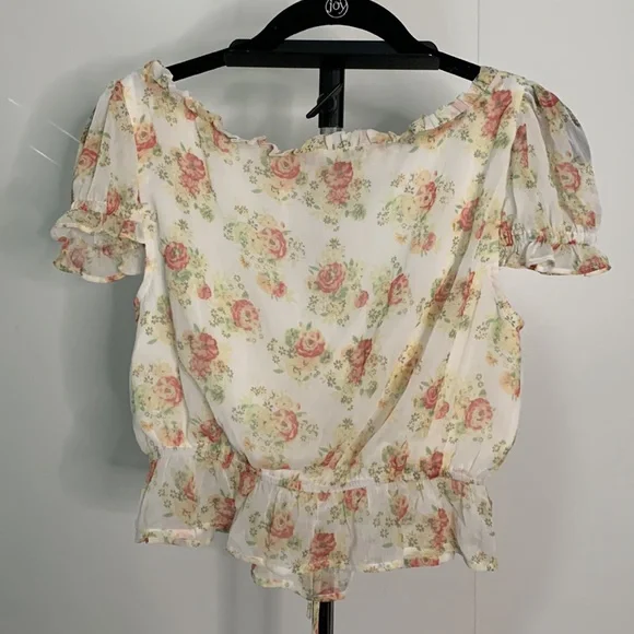 Libby Top MAJORELLE Color: White Prairie Size: M NWOT - Picture 8 of 12